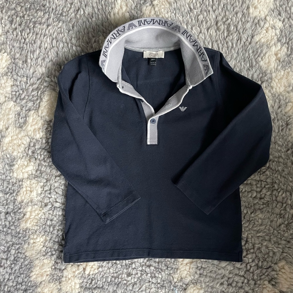 Armani boy long sleeve shirt, size 36m